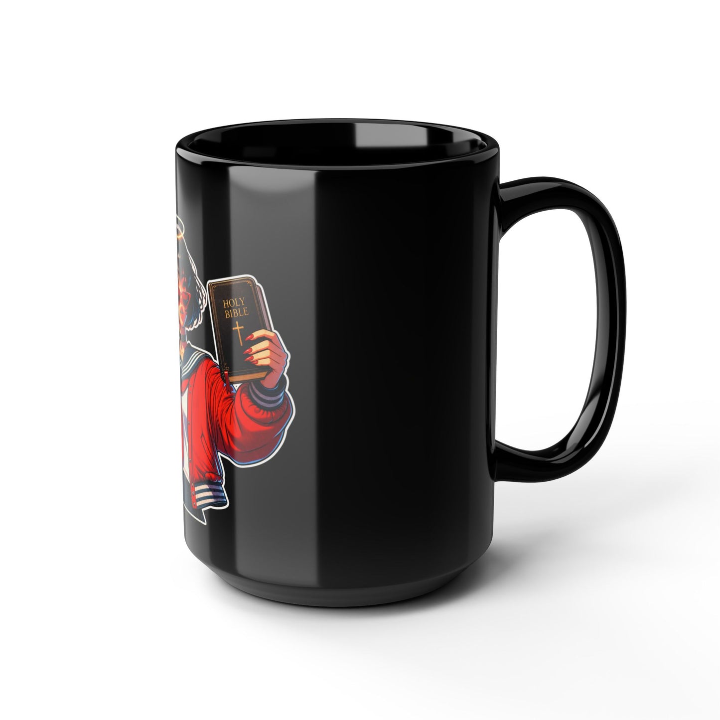 Bible Halo - Black Mug (15oz)
